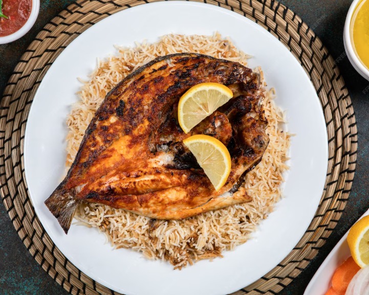 Fish Biriyani ( Salmon, Mahi Mahi)